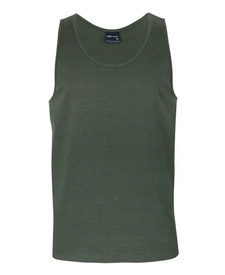 Jb's Cotton Singlet 1S in Army